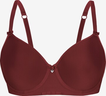 sassa T-shirt Bra 'LOVELY SECRET' in Red: front