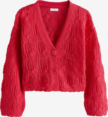 Next Neuletakki värissä punainen: etupuoli