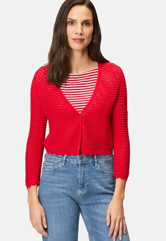 zero Knit cardigan in Red: front
