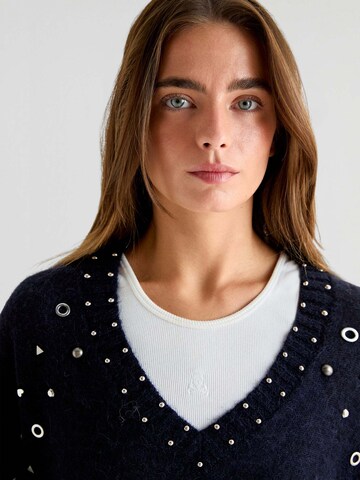 Scalpers Sweater 'Studs V' in Blue