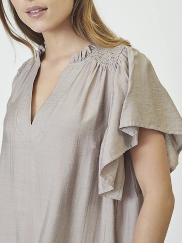 Robe ' Hera' co'couture en marron