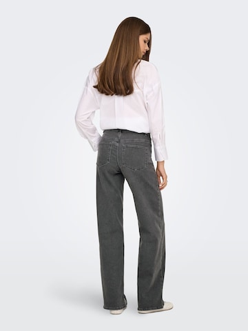 ONLY Wide Leg Jeans 'ONLSANNA' in Grau