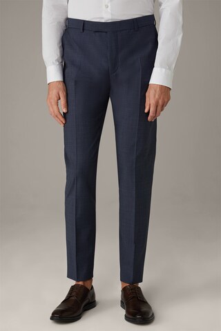 Coupe slim Pantalon à plis 'Madden' STRELLSON en bleu : devant