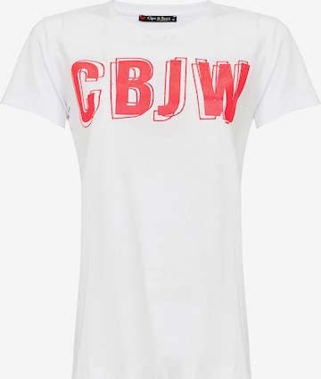 CIPO & BAXX Shirt 'CBJW Neon' in Wit: voorkant