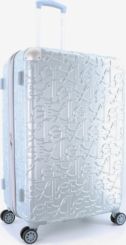 ELLE Suitcase 'Alors' in Silver: front