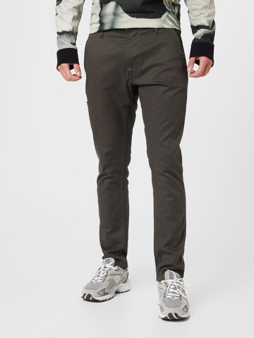 Skinny Pantaloni eleganți de la G-Star RAW pe verde: față