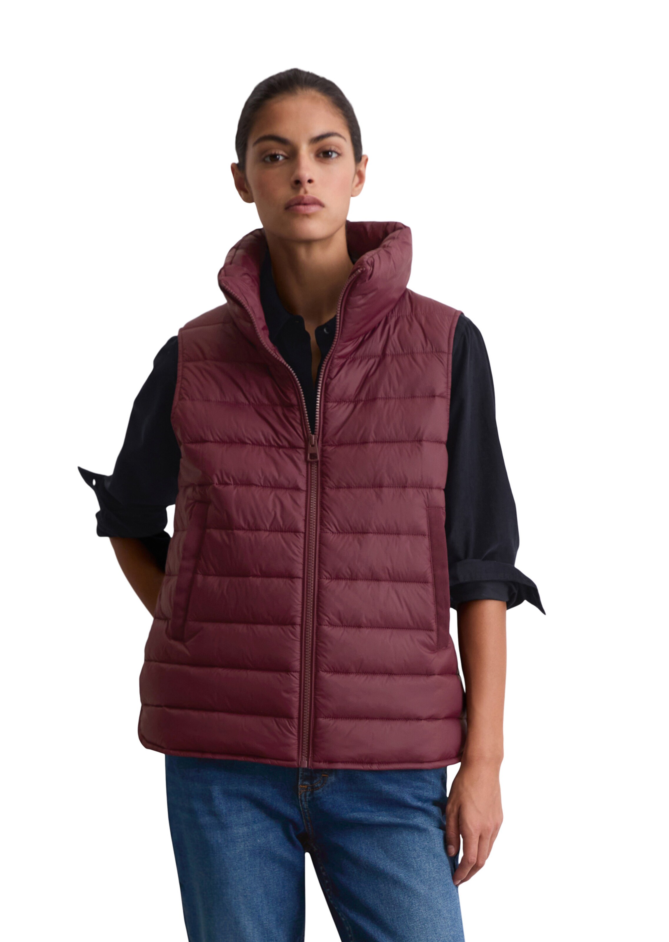 Marc O'Polo Vest in Red: front