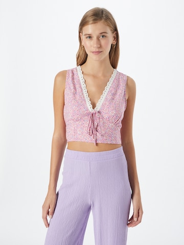 Cotton On - Top em roxo: frente