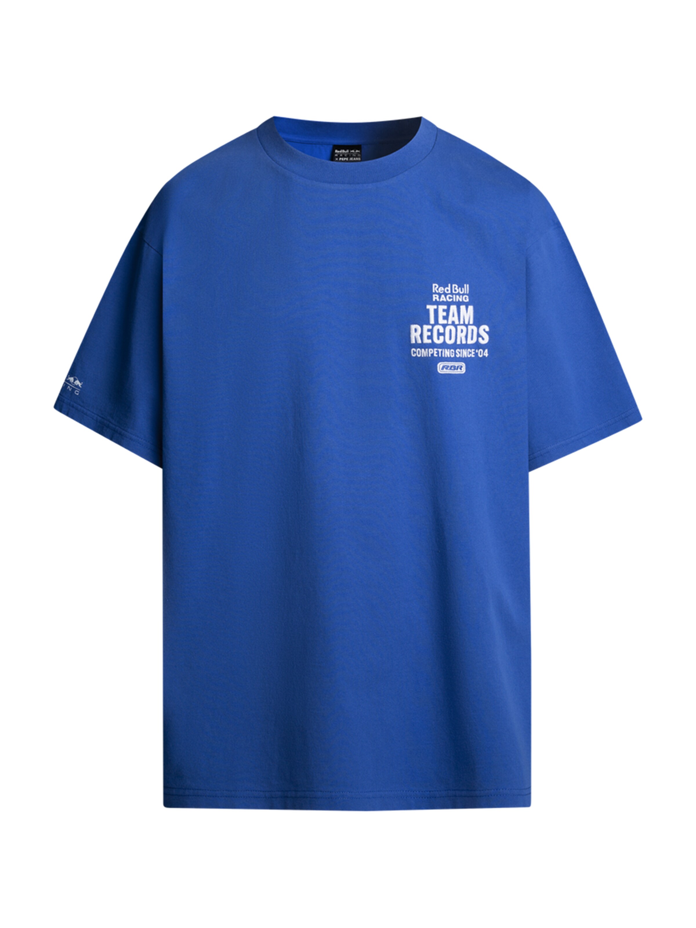 Red Bull Racing x Pepe Jeans Tričko 'Team Records' - Modrá: predná strana