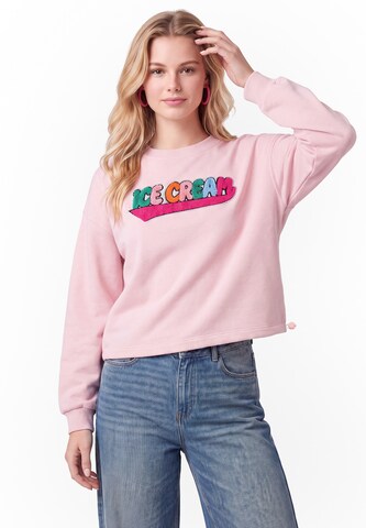 MYMO - Sudadera en rosa: frente