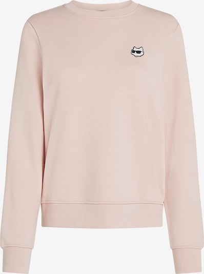 Karl Lagerfeld Sweatshirt em creme / cor-de-rosa / preto, Vista do produto