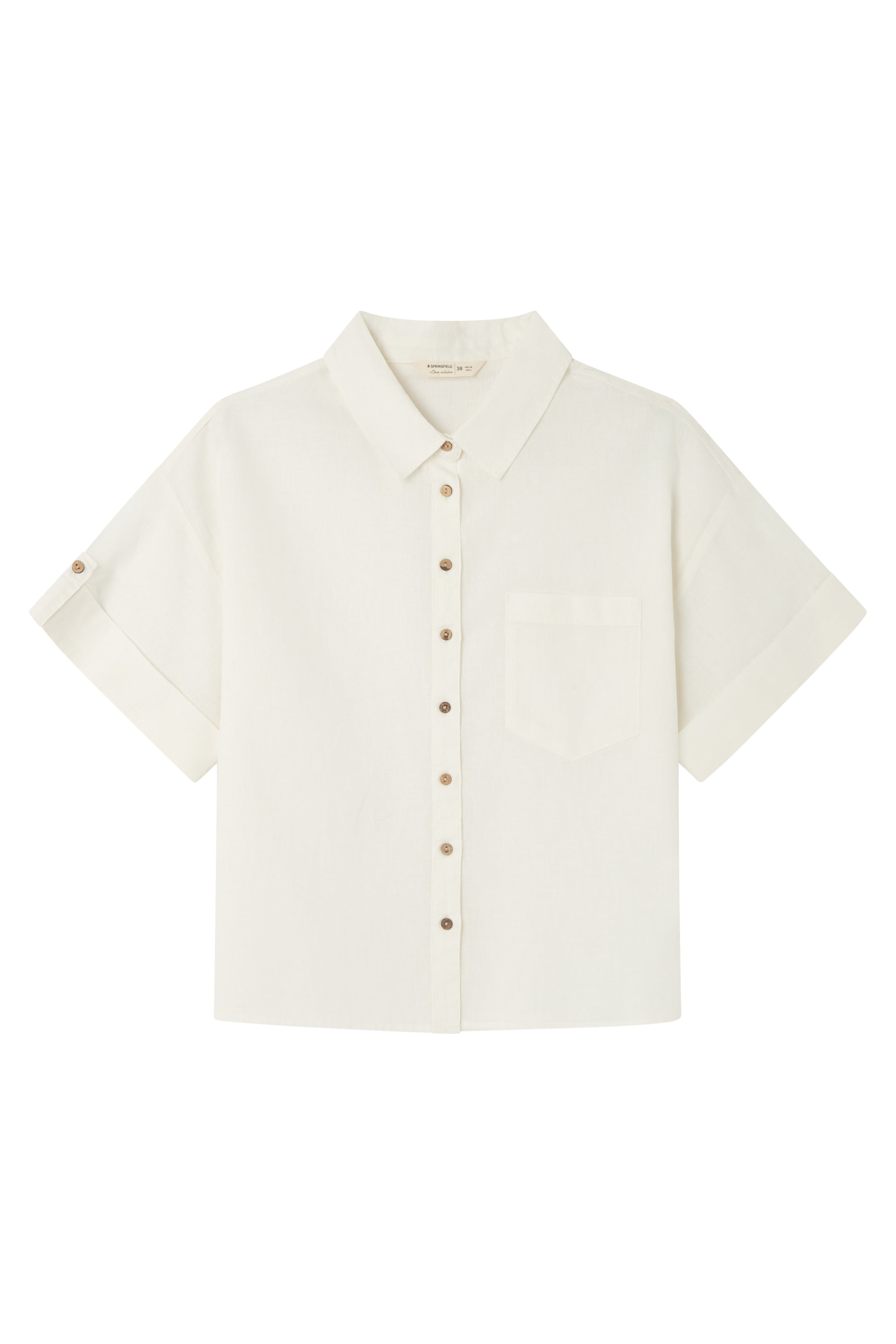 Springfield Bluse in Beige: Vorderseite