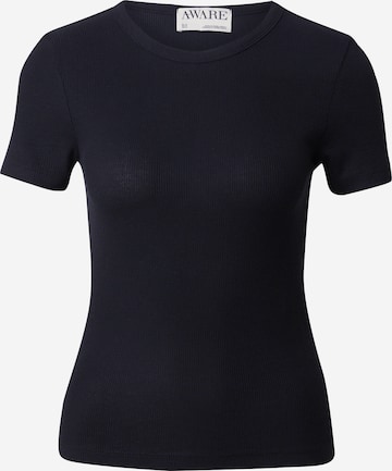 Aware T-Shirt 'AWIRWINA' in Schwarz: Vorderseite