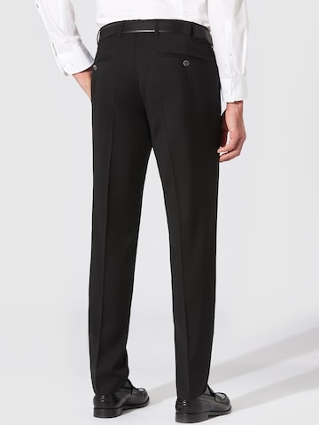 Hiltl Slim fit Pants 'Terni - B-DYnamic Wool' in Black