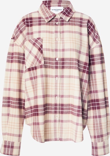 Marškiniai iš Tatiana Zidekova, spalva – kremo / burgundiško vyno spalva, Prekių apžvalga