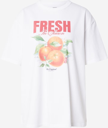 LEVI'S ® Paita 'Graphic Tabor Tee' värissä valkoinen: etupuoli