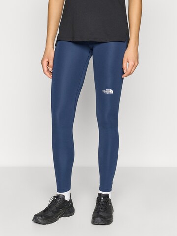 Skinny Pantalon de sport 'FLEX' THE NORTH FACE en bleu : devant