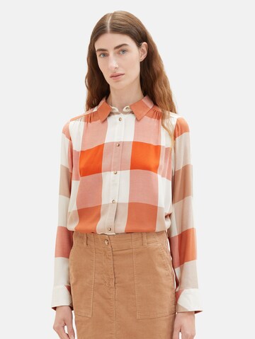 TOM TAILOR Blouse in Oranje: voorkant