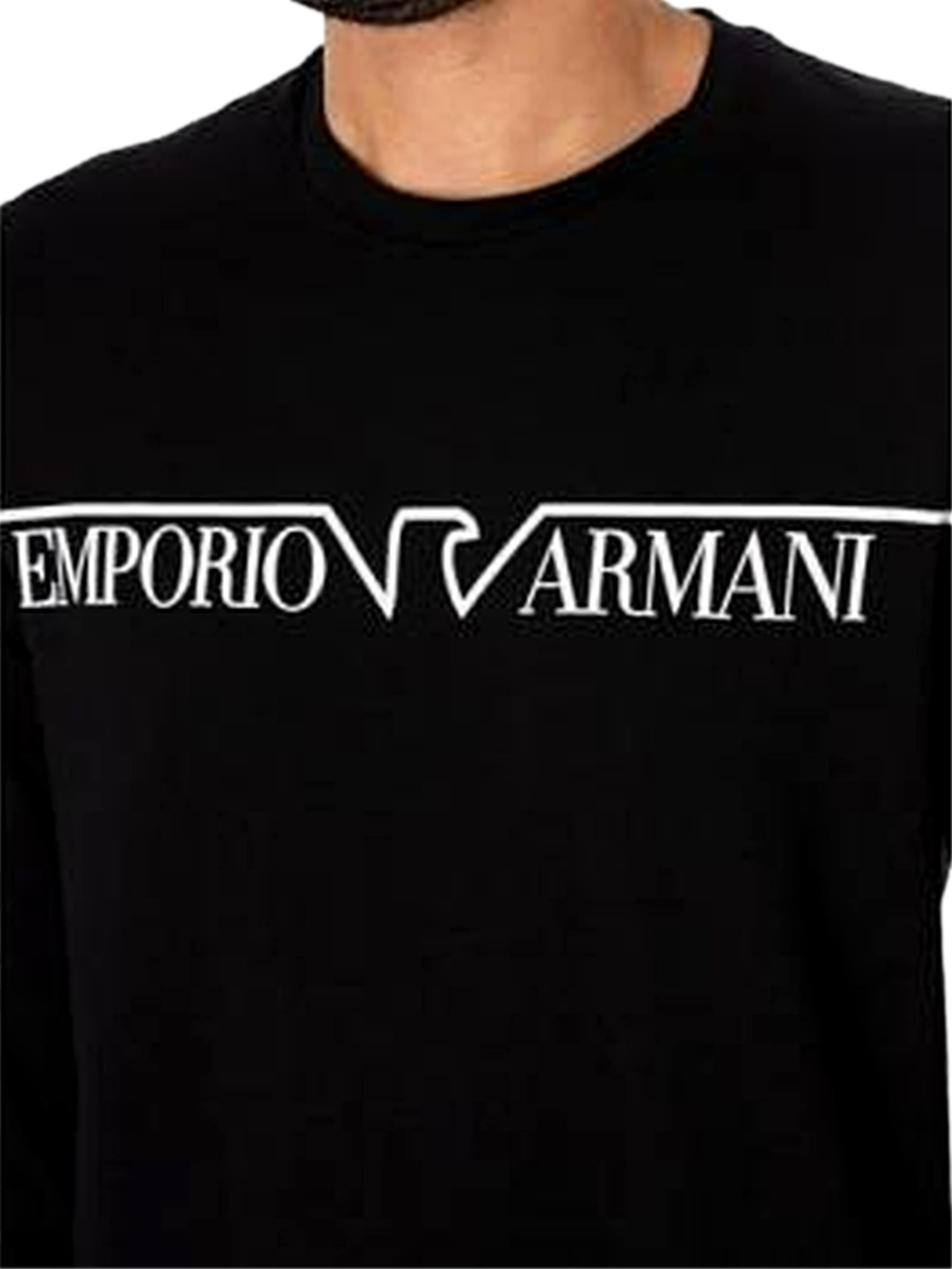 Emporio Armani Dolga pižama | črna barva