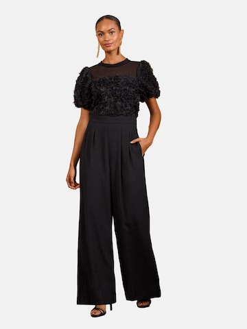 love & roses - Jumpsuit en negro: frente