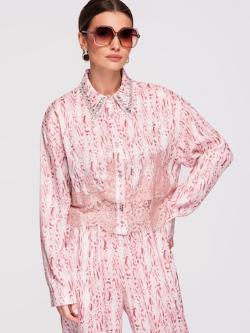 Ombre Blouse in Roze: voorkant