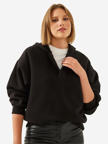 Bianco Lucci Sweatshirt in Zwart