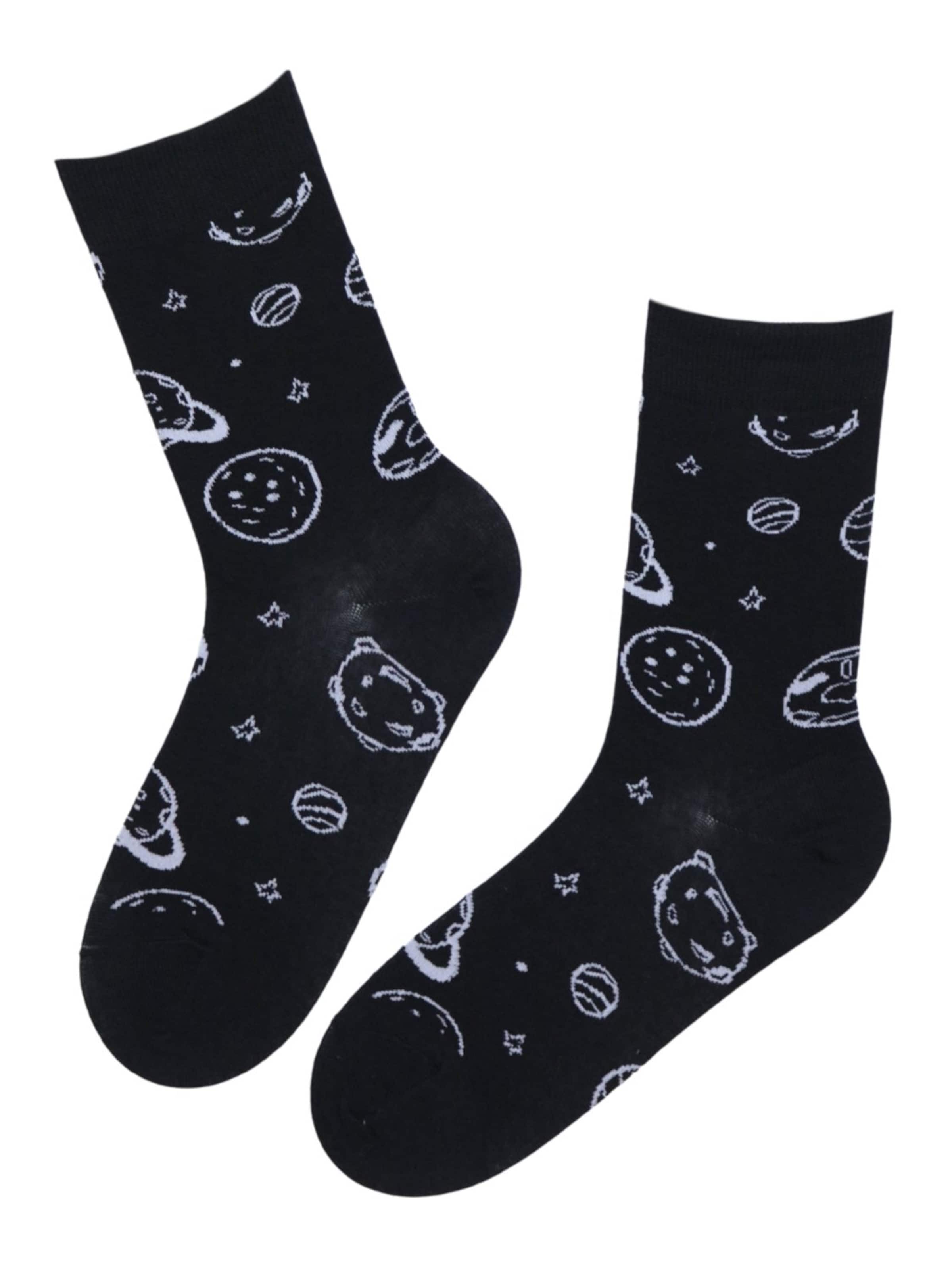 Chaussettes 'PLANETS' Sokisahtel en bleu : devant