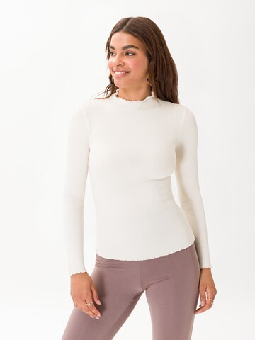 Les Lunes Shirt 'Fleur' in White: front
