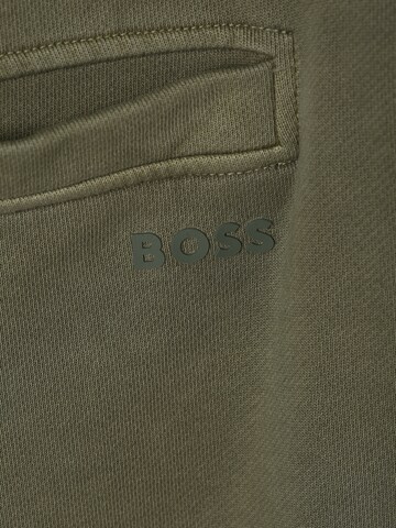BOSS Orange Regular Pants 'Sefade' in Green