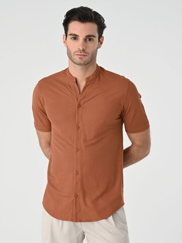 Antioch Regular fit Button Up Shirt in Brown