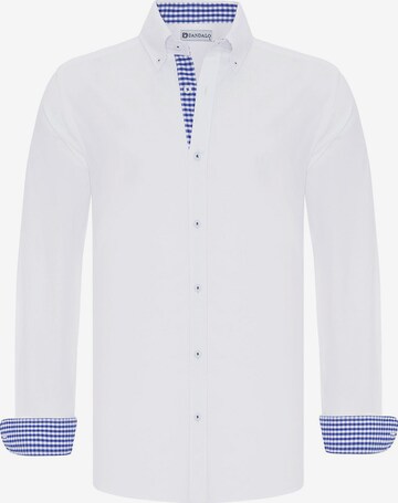 Dandalo Regular fit Бизнес риза в бяло: отпред