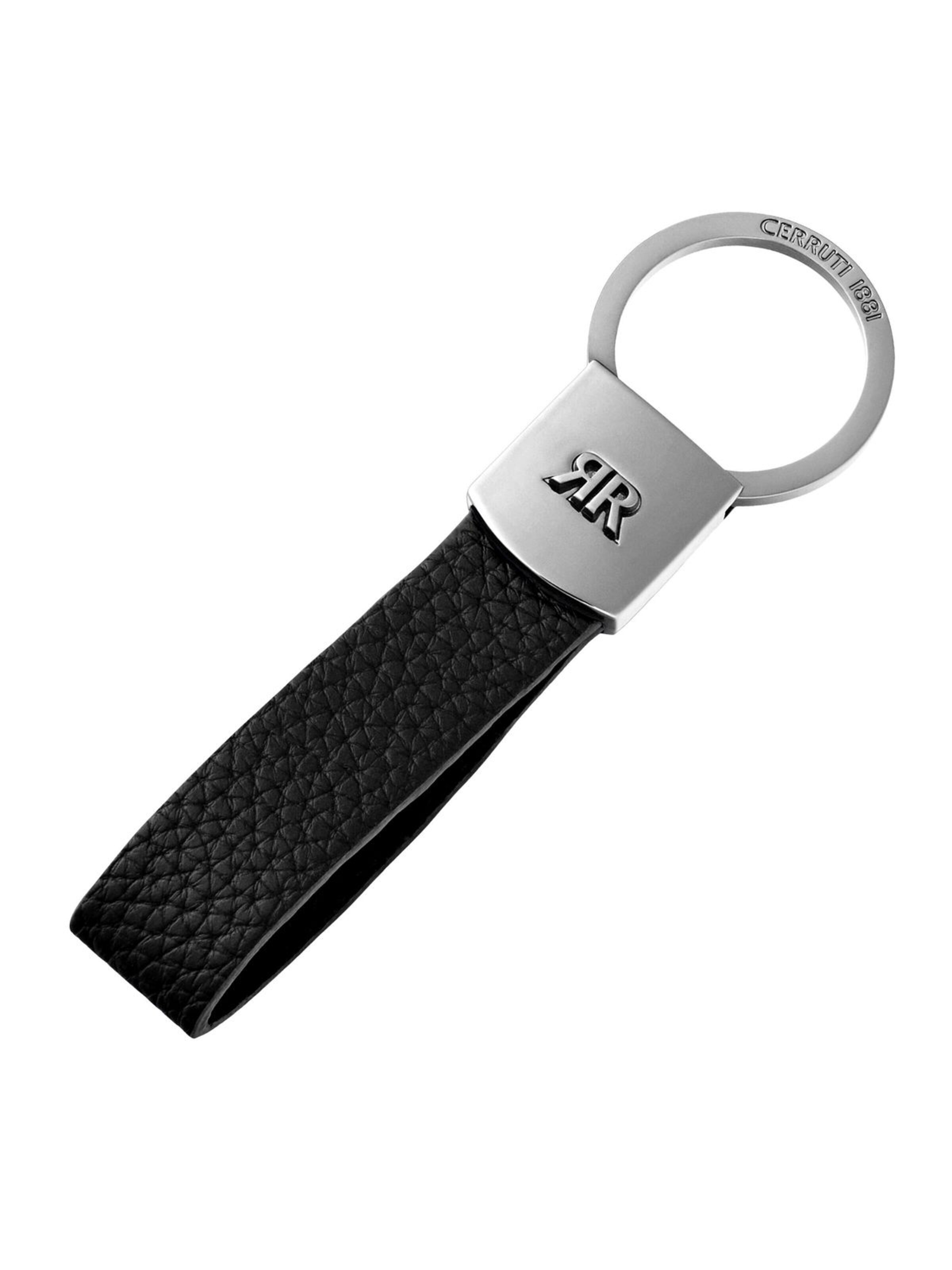 Porte-clés CERRUTI 1881 en argent : devant