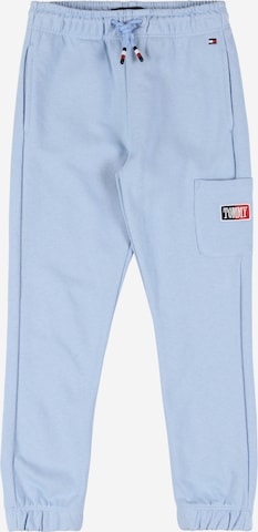 Tapered Pantaloni de la TOMMY HILFIGER pe albastru: față