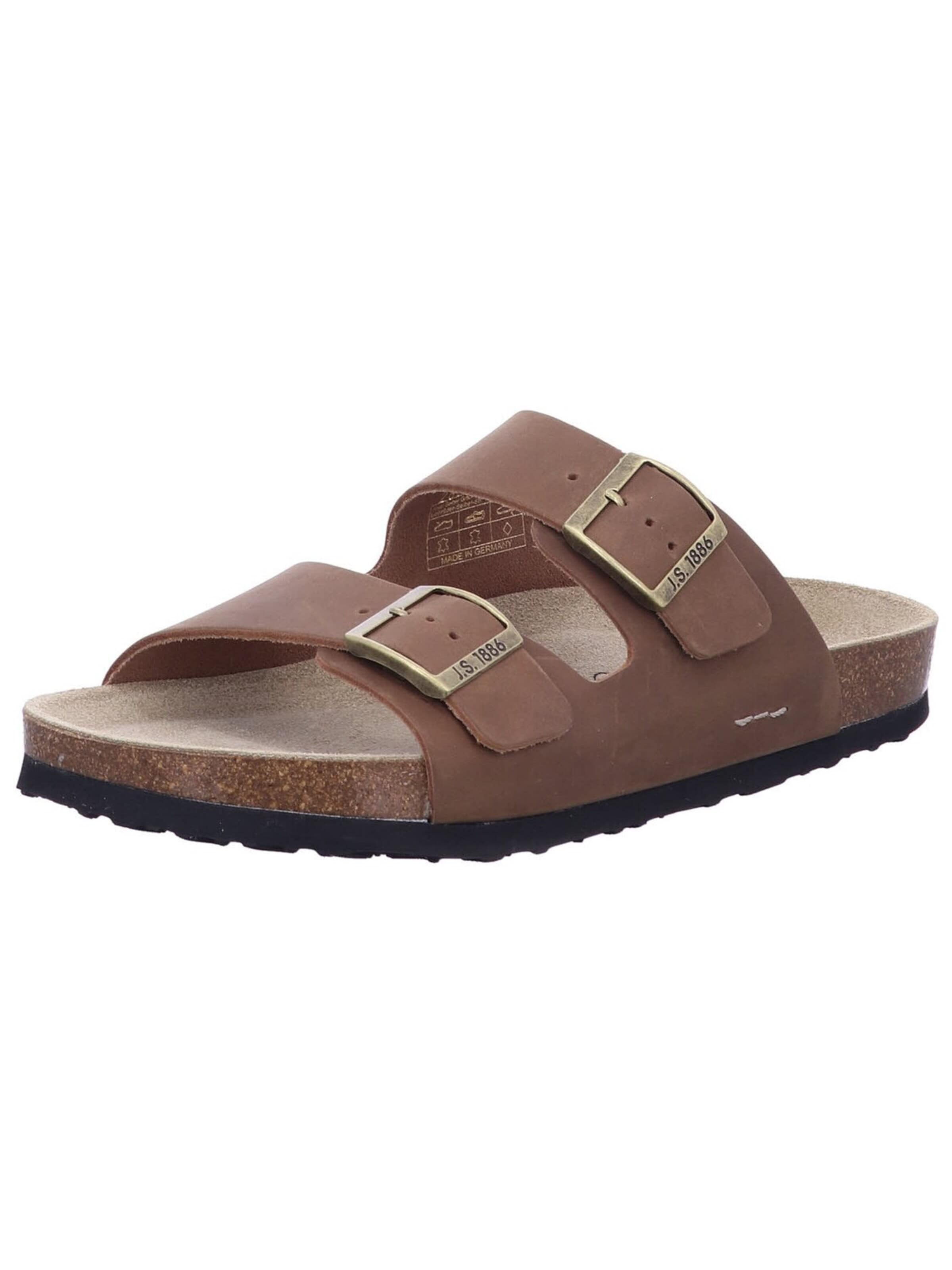 JOSEF SEIBEL - Zapatos abiertos 'Pantolette Herren 14301356 300 Echtleder in braun' en marrón: frente