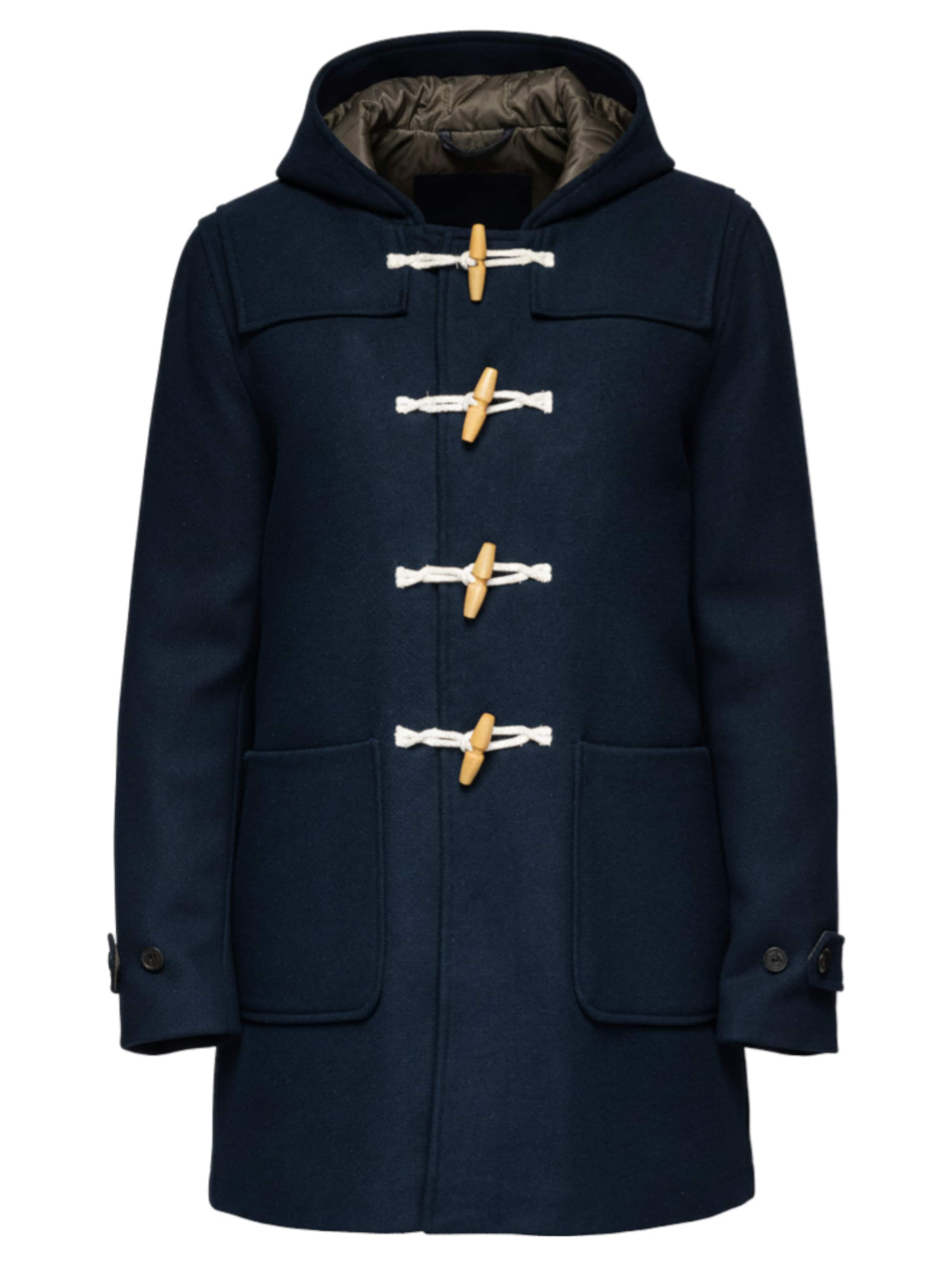 Ombre Between-seasons coat 'OM-COWC-0131' in Blue: front