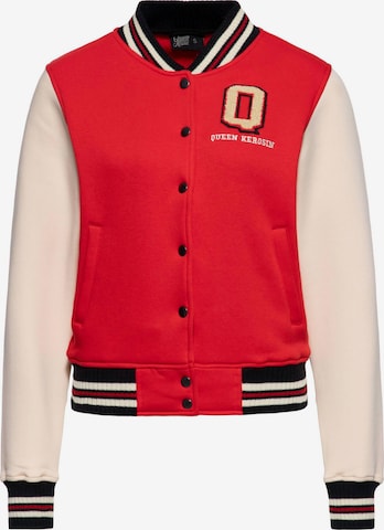 Queen Kerosin Between-Season Jacket 'Q' in Red: front