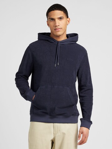 BOSS Sweatshirt 'Wetowelhood' in Blue: front