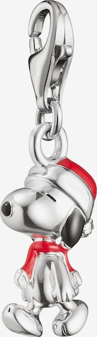 Thomas Sabo Charm-Anhänger Snoopy Santa Edition PEANUTS Original in Silber: Vorderseite