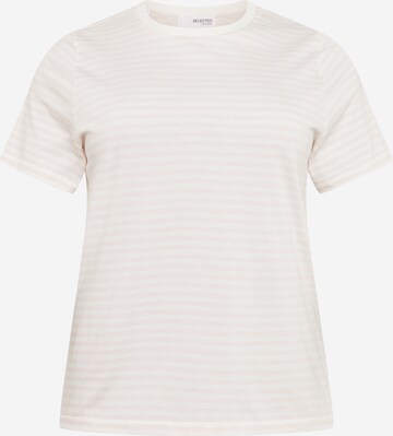 Selected Femme Curve Shirt 'Perfekt' in Roze: voorkant