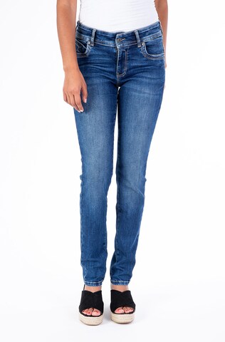 Blue Monkey Slimfit Jeans 'Laura' in Blau: Vorderseite