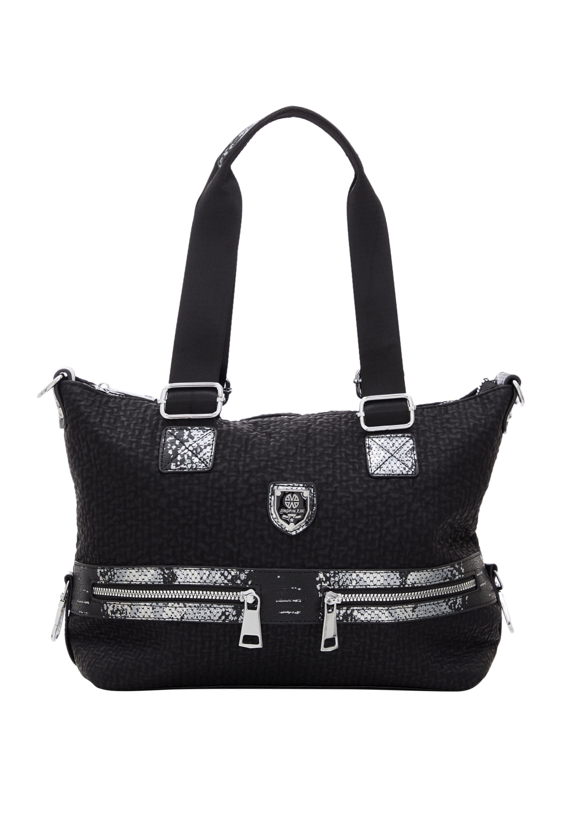 faina Shoulder Bag in Black: front