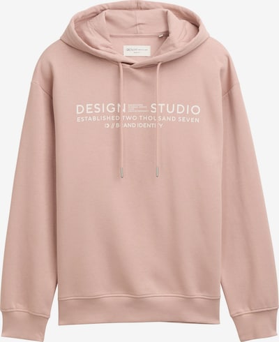 Megztinis be užsegimo iš TOM TAILOR DENIM, spalva – rožių spalva / balta, Prekių apžvalga