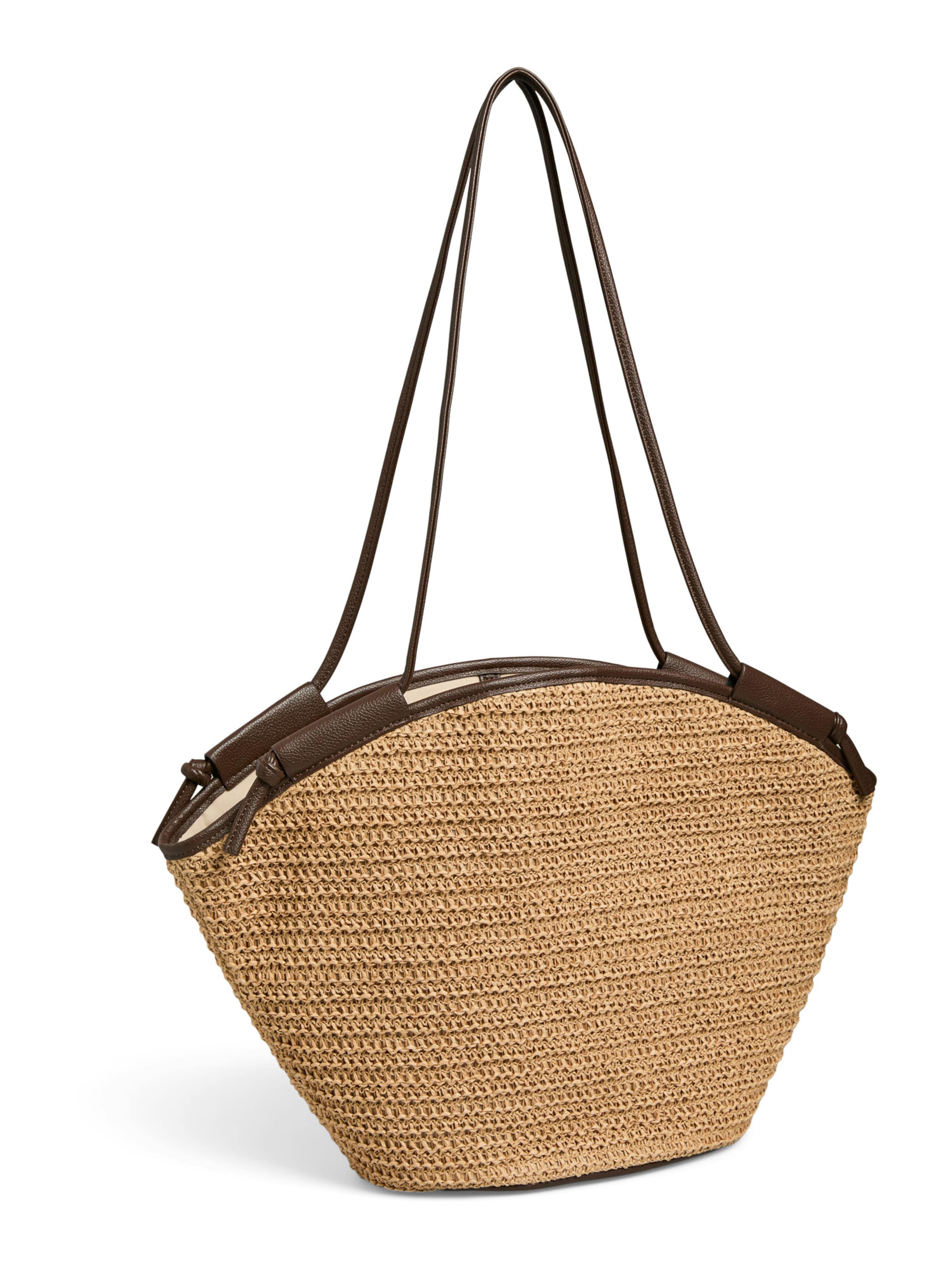 PIECES Torba shopper 'PCBALLAN' w kolorze beżowy: przód