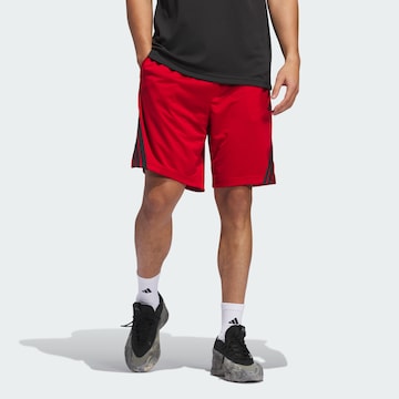 ADIDAS PERFORMANCE - Loosefit Pantalón deportivo 'Legends' en rojo: frente