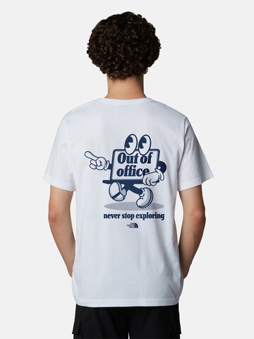THE NORTH FACE Shirt 'Cartoon' in Wit: voorkant