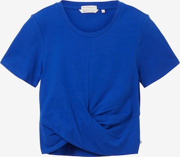 T-shirt TOM TAILOR DENIM en bleu : devant