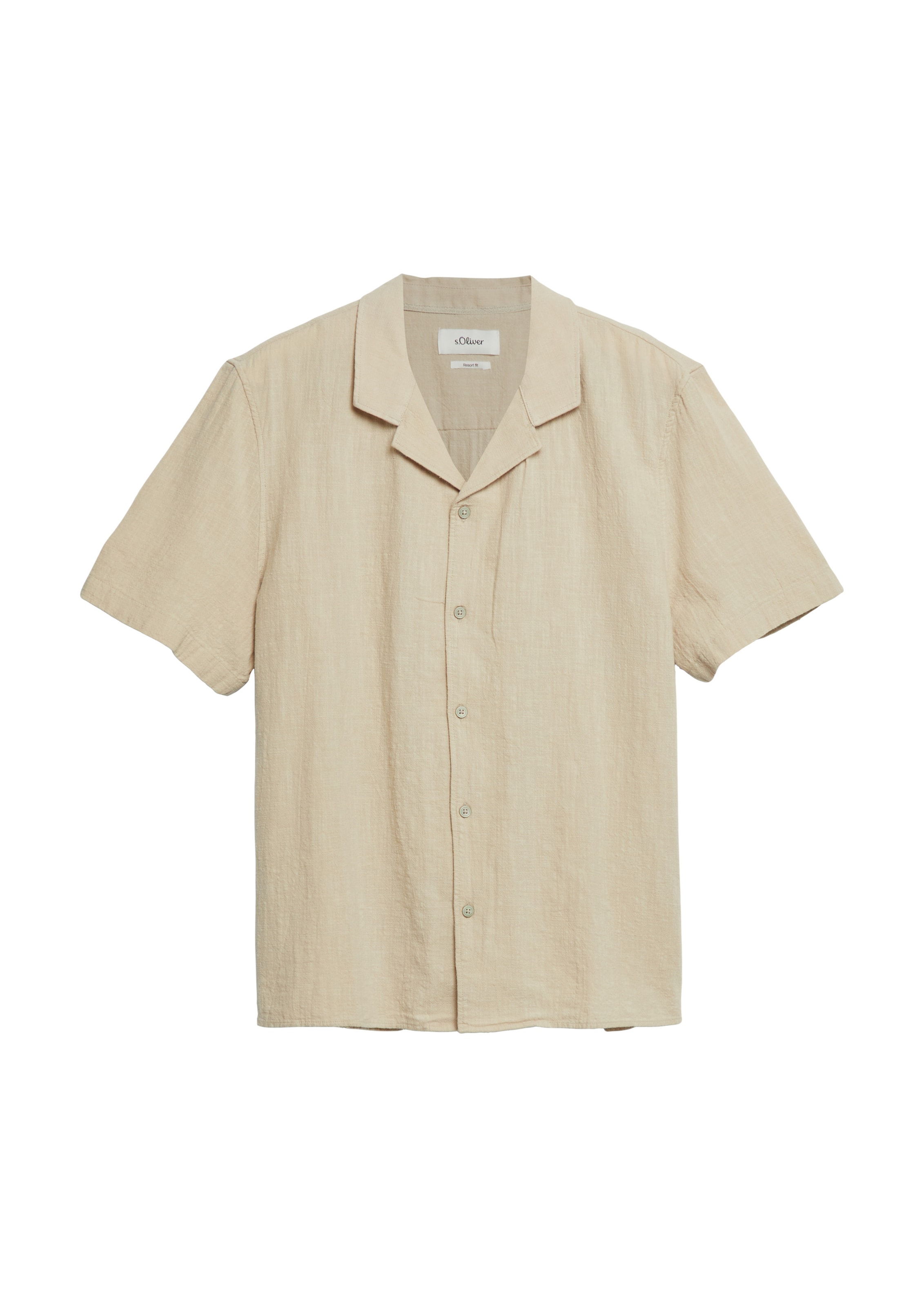 s.Oliver Hemd in Beige: Vorderseite
