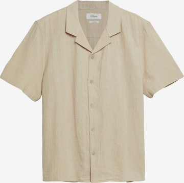 s.Oliver Hemd in Beige: Vorderseite