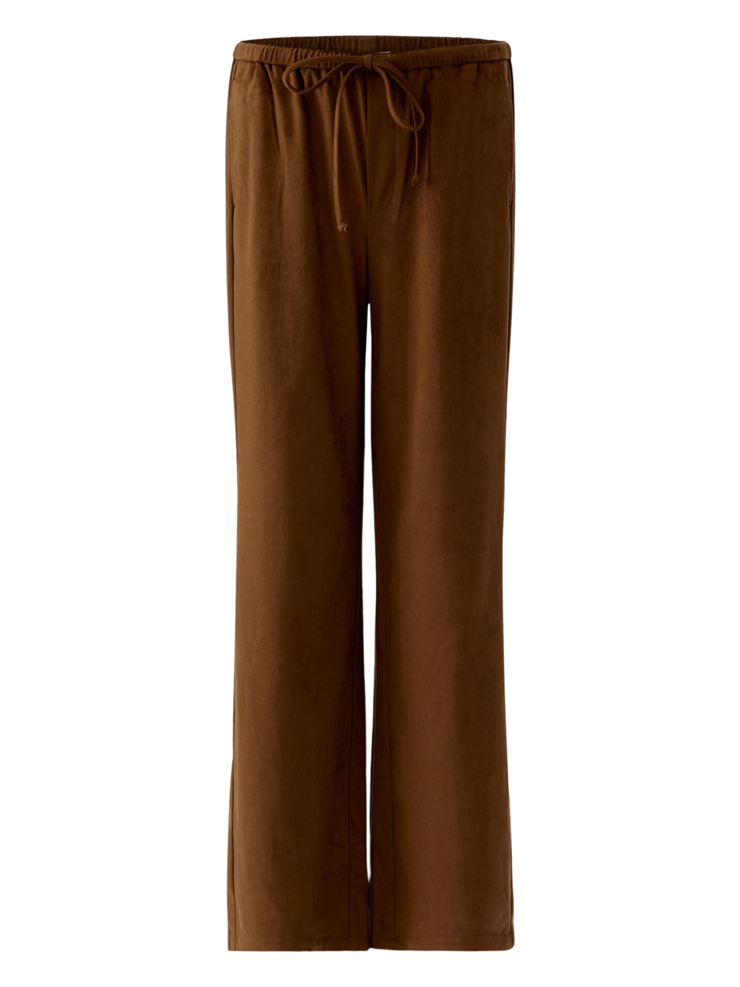 OUI Loose fit Pants in Brown: front