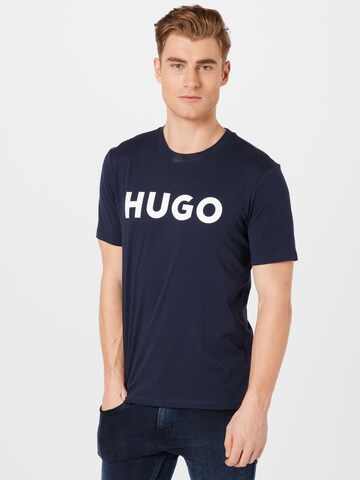 HUGO Majica 'Dulivio' | modra barva: sprednja stran